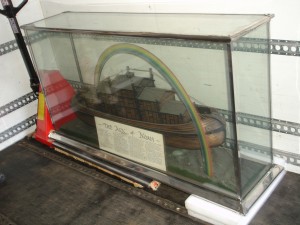 Ship model on the van