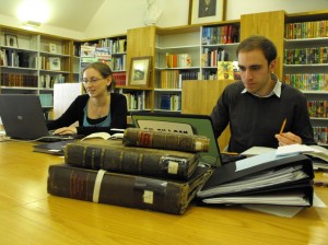 Cataloguing work in progress in the Great North Museum Library