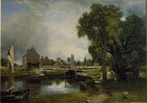 John Constable (1776-1837)  ‘Dedham Lock and Mill’ 1820, © Victoria and Albert Museum, London