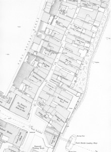 Ordnance Survey map showing Clive Street, North Shields, scale 1:500