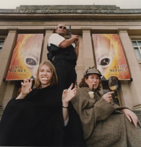 The Top Secret exhibition at the Hancock Museum in 2000