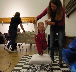 Sensory runway with a new walker!