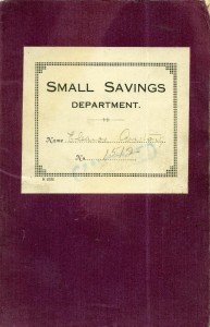 A Boldon Industrial Co-operative Society Small Savings Bank book, 1933