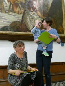 Children were presented with a folder of their Family Adventures and a magnifying glass to continue exploring with